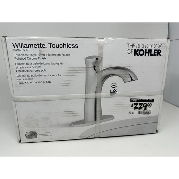 Kohler Willamette K-R32929-4D-CP Touchless Bathroom Faucet in Polished Chrome - Picture 1 of 3
